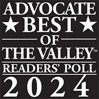 Advocate Best of the Valley Readers Poll 2024 award badge
