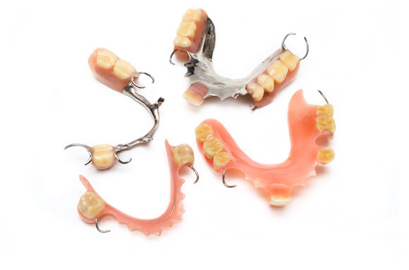 various partial dentures