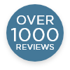 Over 1000+ Reviews stamp